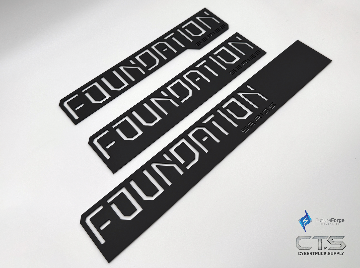 Black - All Metal - Stainless Steel Foundation Series Badges
