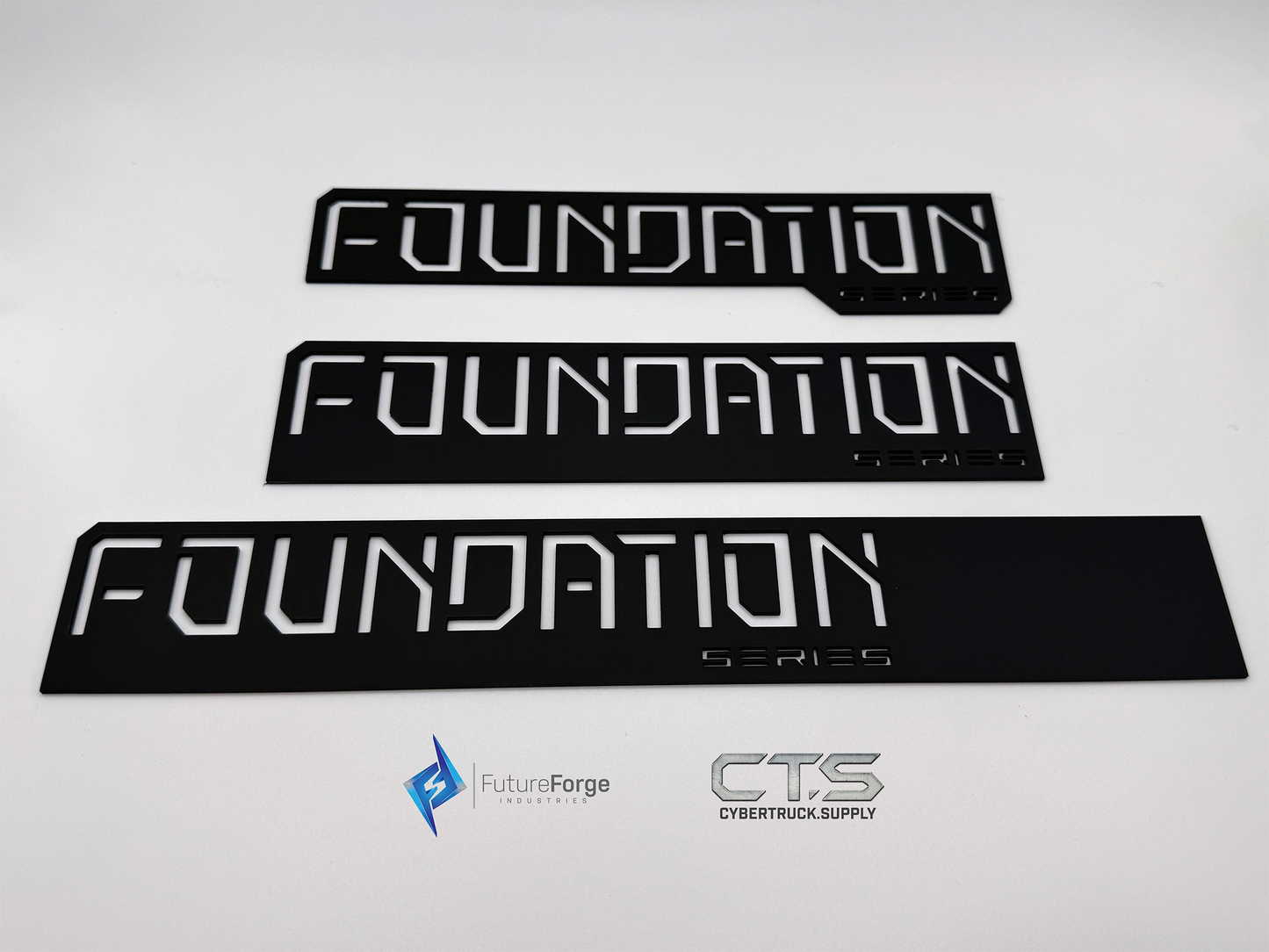 Black - All Metal - Stainless Steel Foundation Series Badges