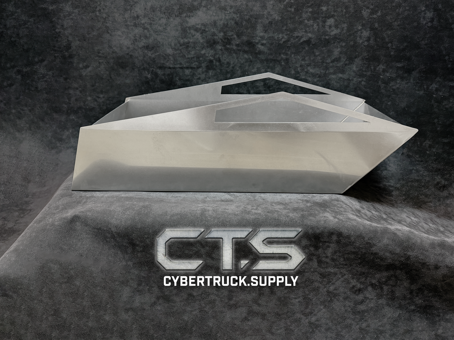 CyBin - Floor Console Storage Bin Stainless Steel