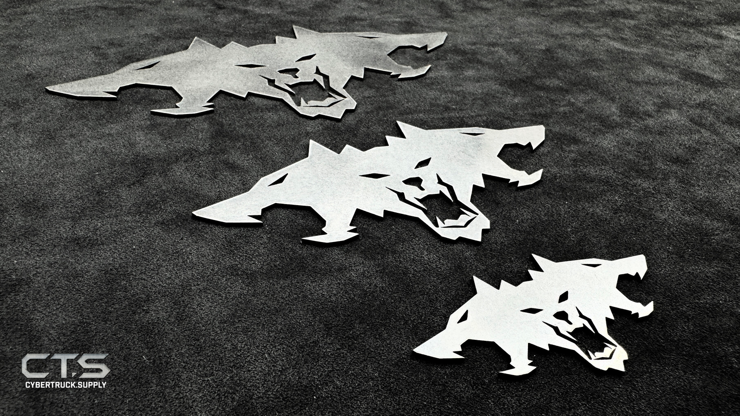 All Metal - Stainless Steel Cyberbeast Emblem