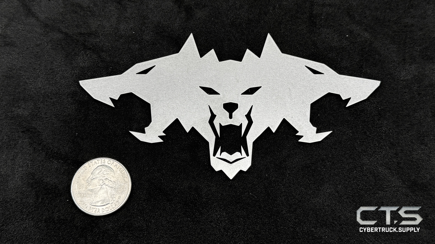 All Metal - Stainless Steel Cyberbeast Emblem