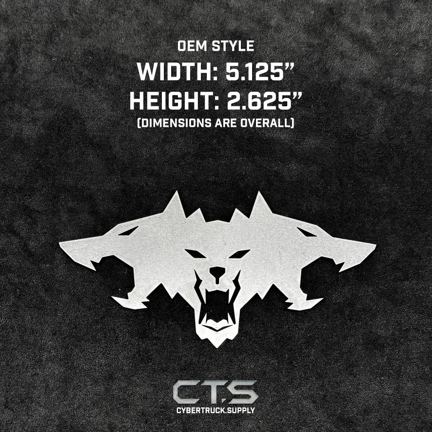 All Metal - Stainless Steel Cyberbeast Emblem