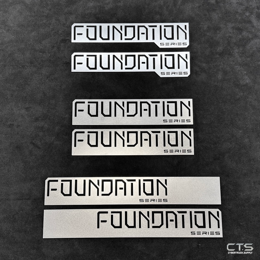 All Metal - Stainless Steel Foundation Series Badges