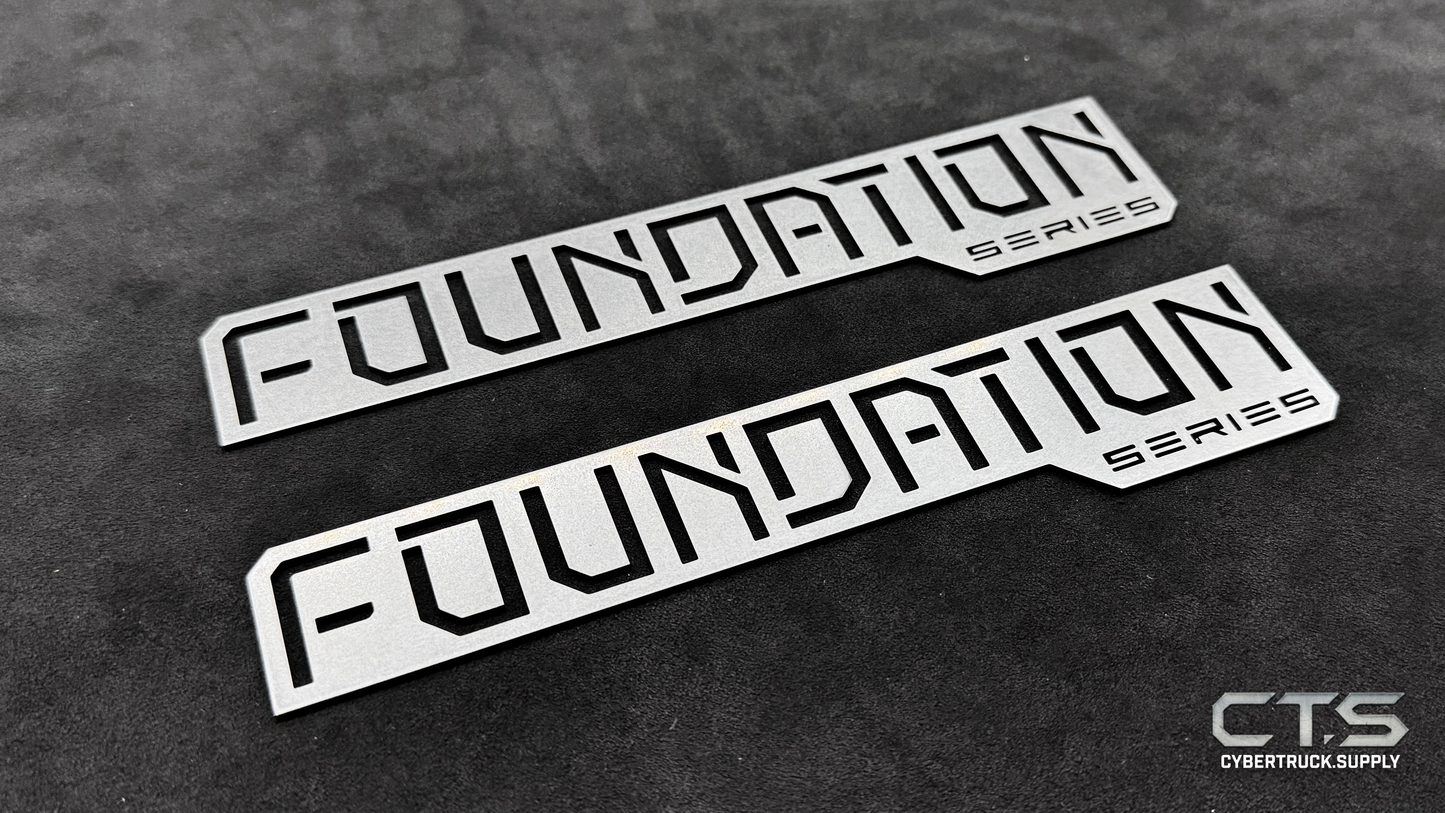 All Metal - Stainless Steel Foundation Series Badges
