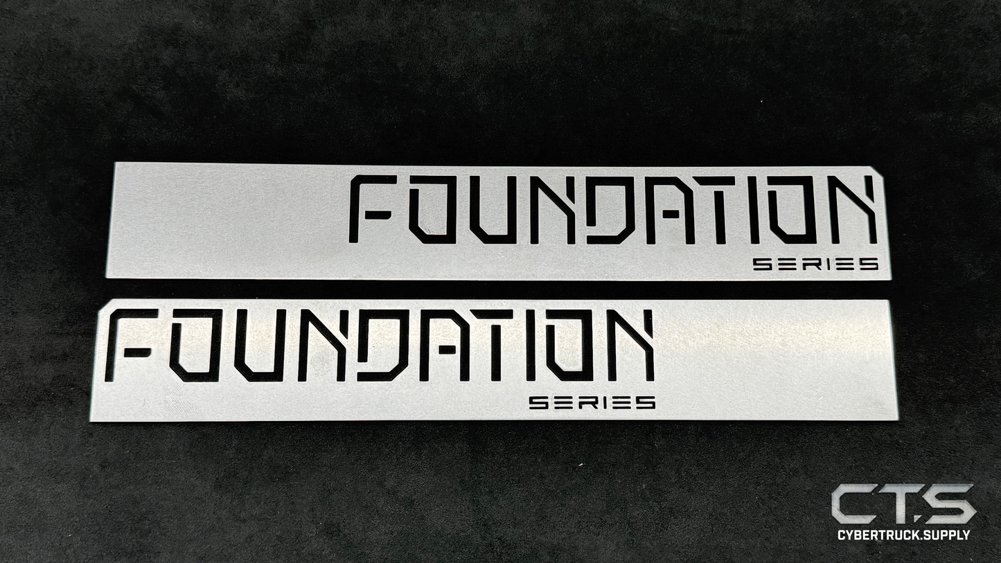 All Metal - Stainless Steel Foundation Series Badges