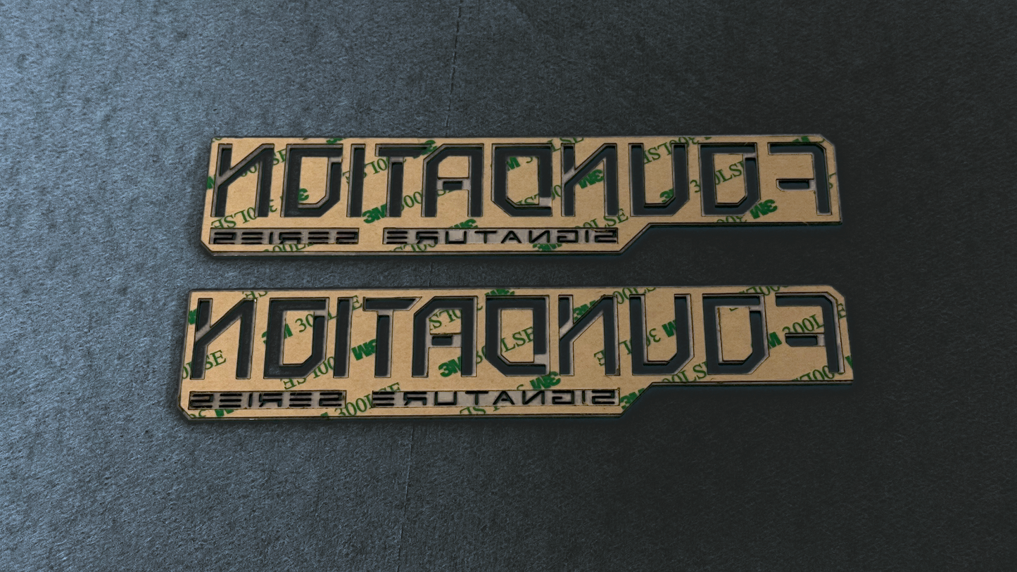 All Metal - Stainless Steel Foundation Series Badges