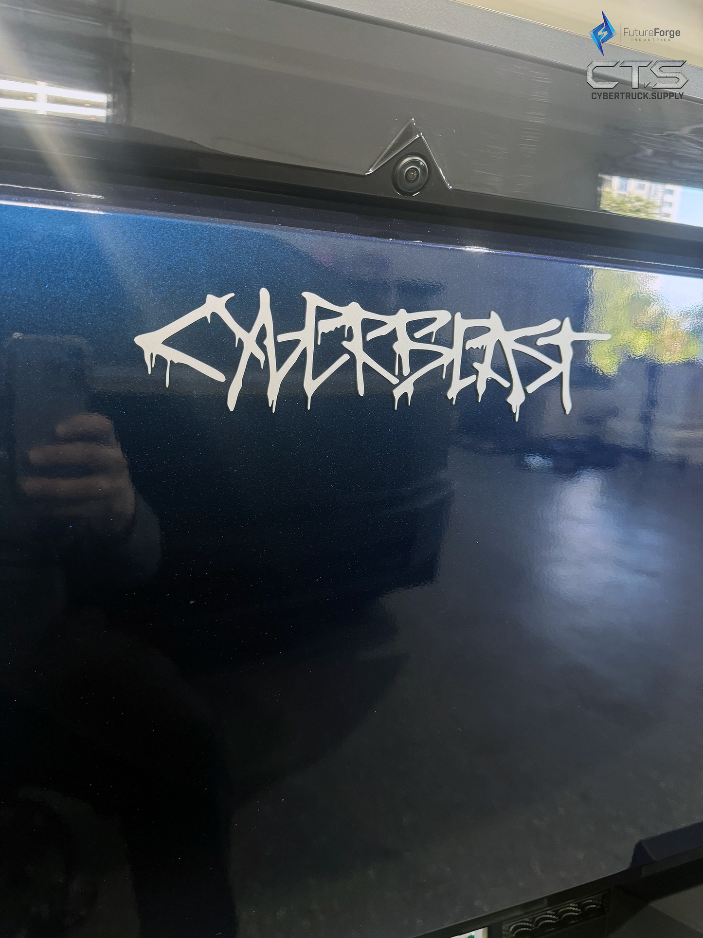 All Metal - Stainless Steel CyberBEAST graffiti DRIP Badge
