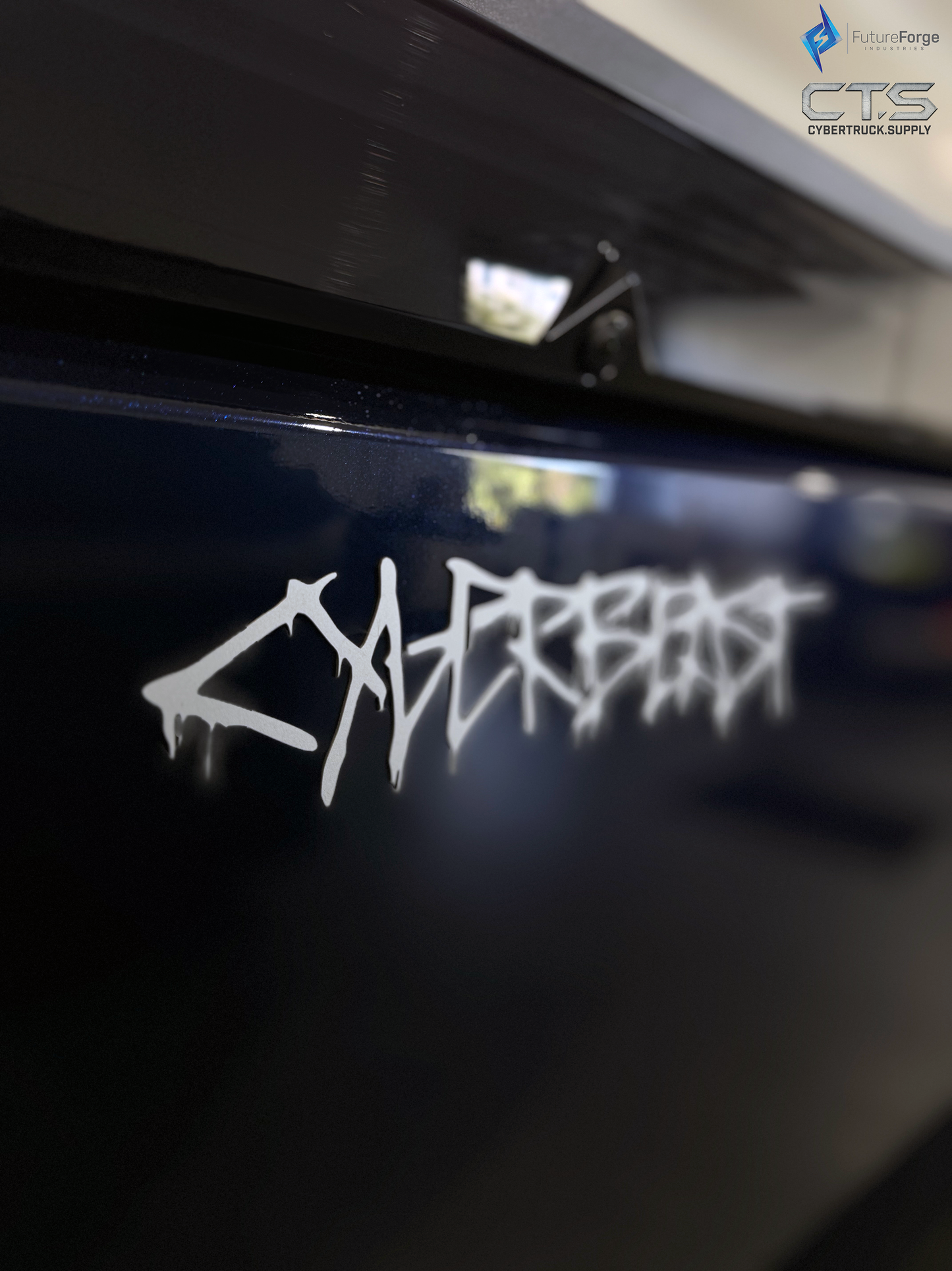 All Metal - Stainless Steel CyberBEAST graffiti DRIP Badge