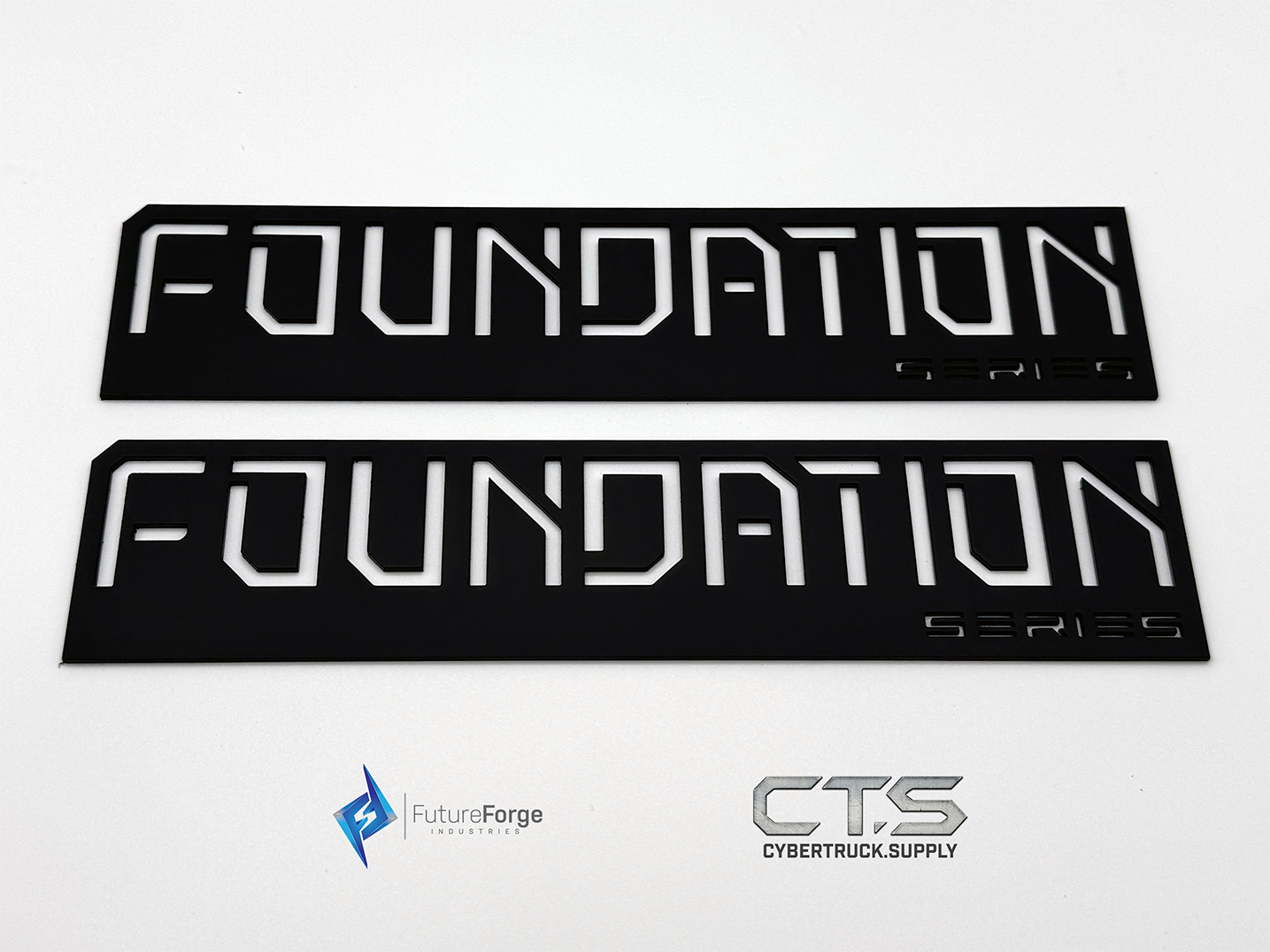 Black - All Metal - Stainless Steel Foundation Series Badges