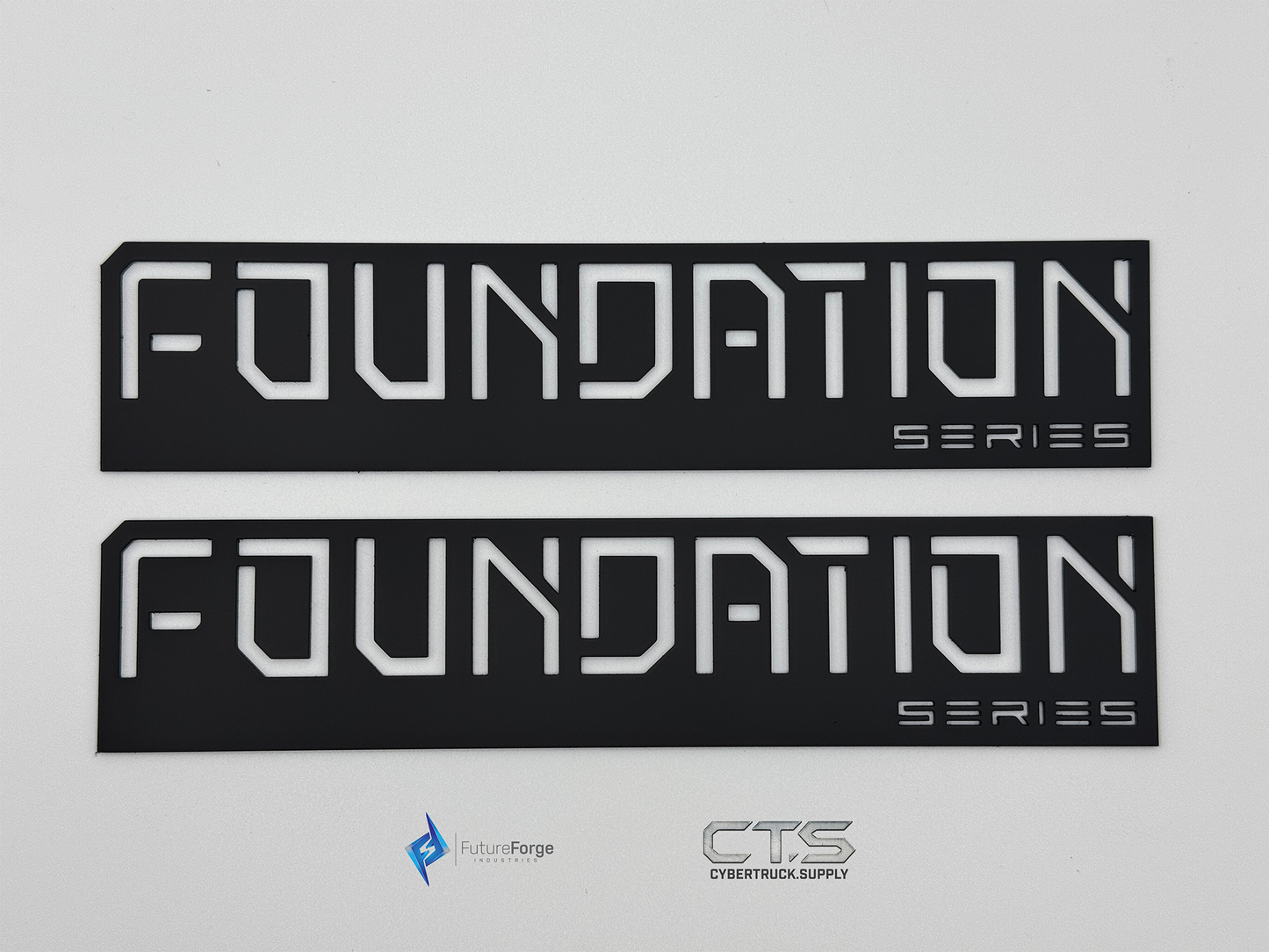Black - All Metal - Stainless Steel Foundation Series Badges