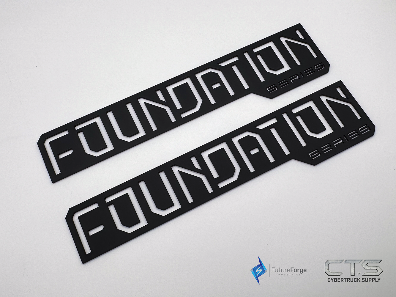 Black - All Metal - Stainless Steel Foundation Series Badges
