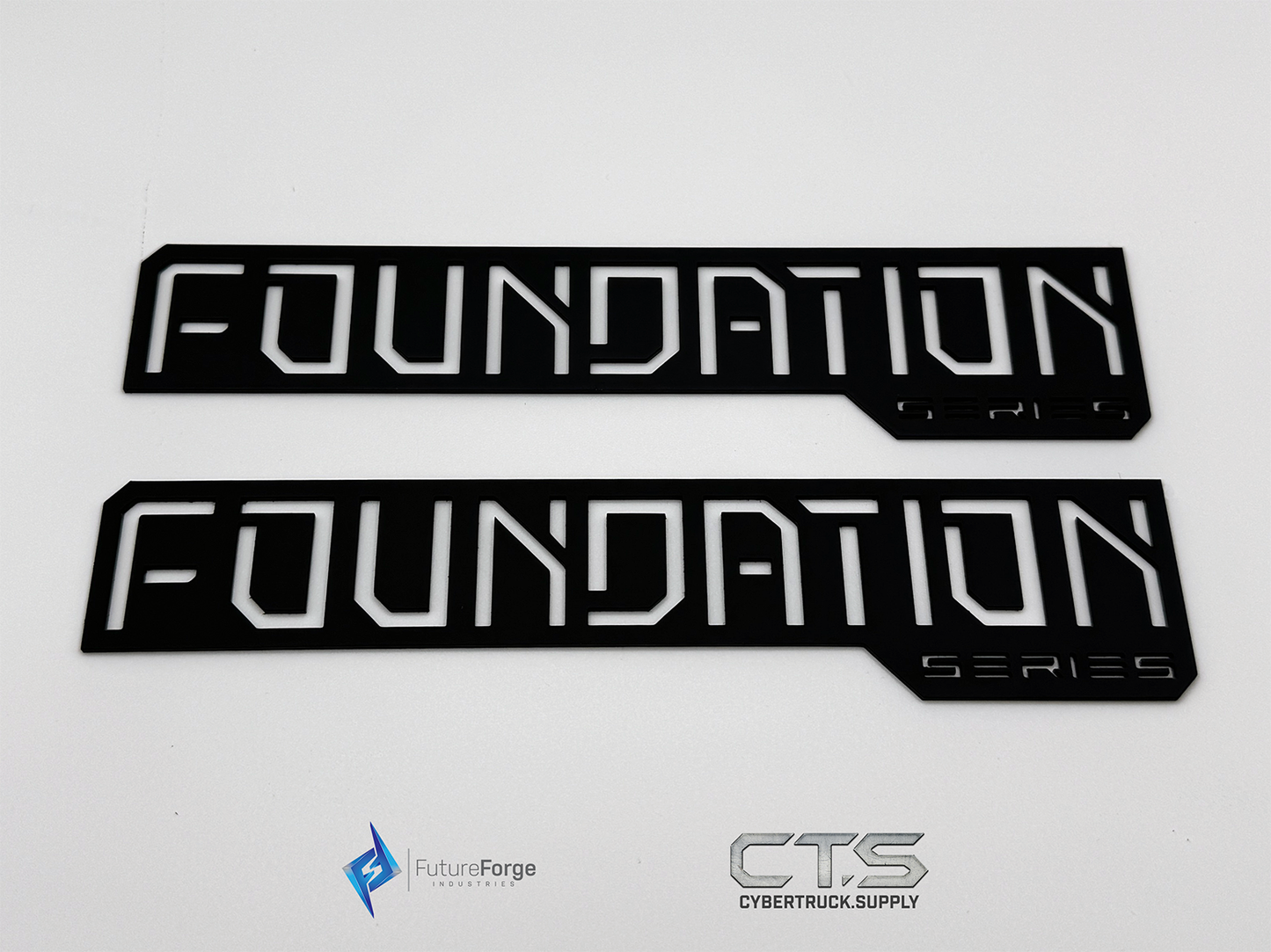 Black - All Metal - Stainless Steel Foundation Series Badges