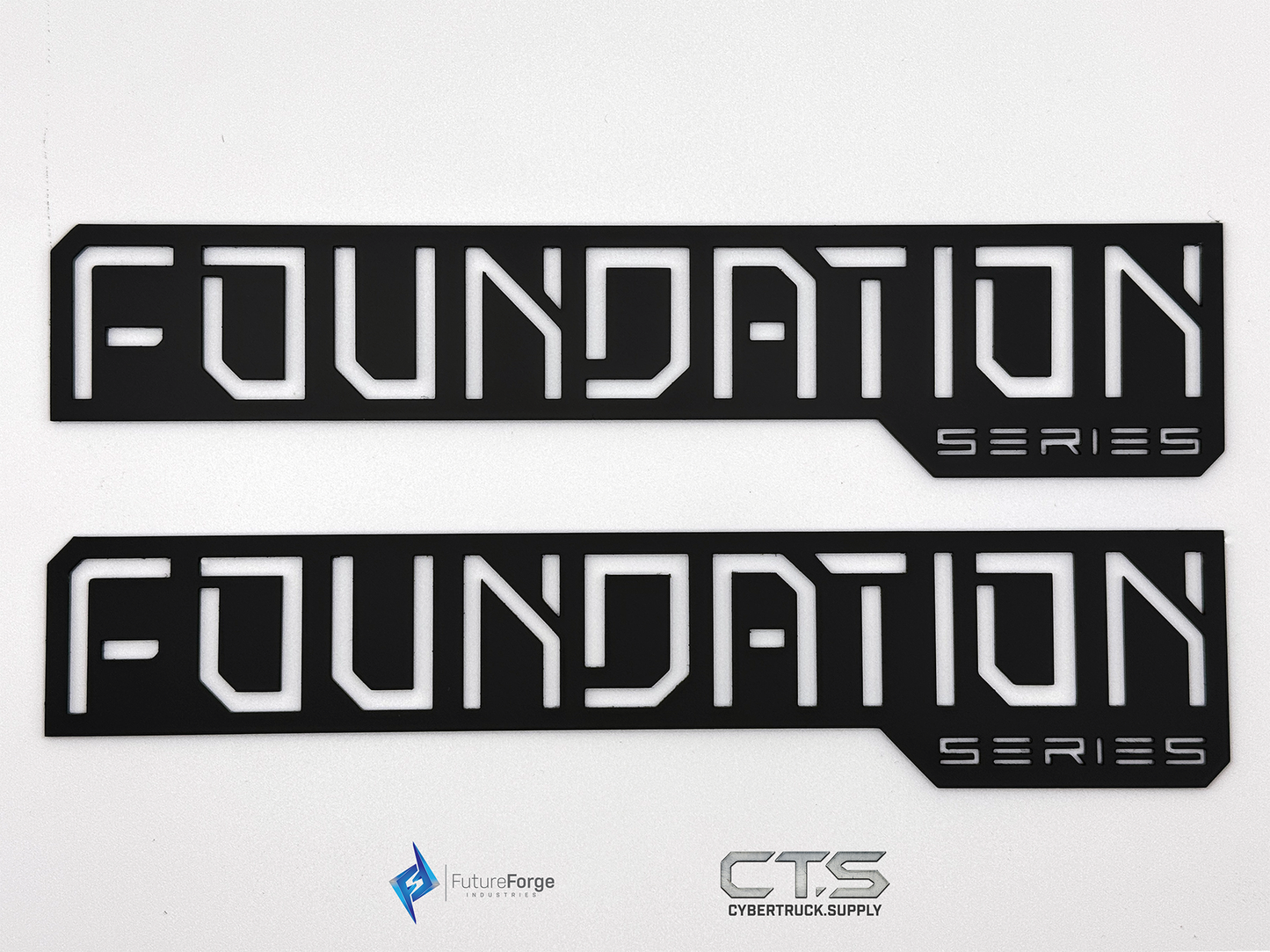 Black - All Metal - Stainless Steel Foundation Series Badges