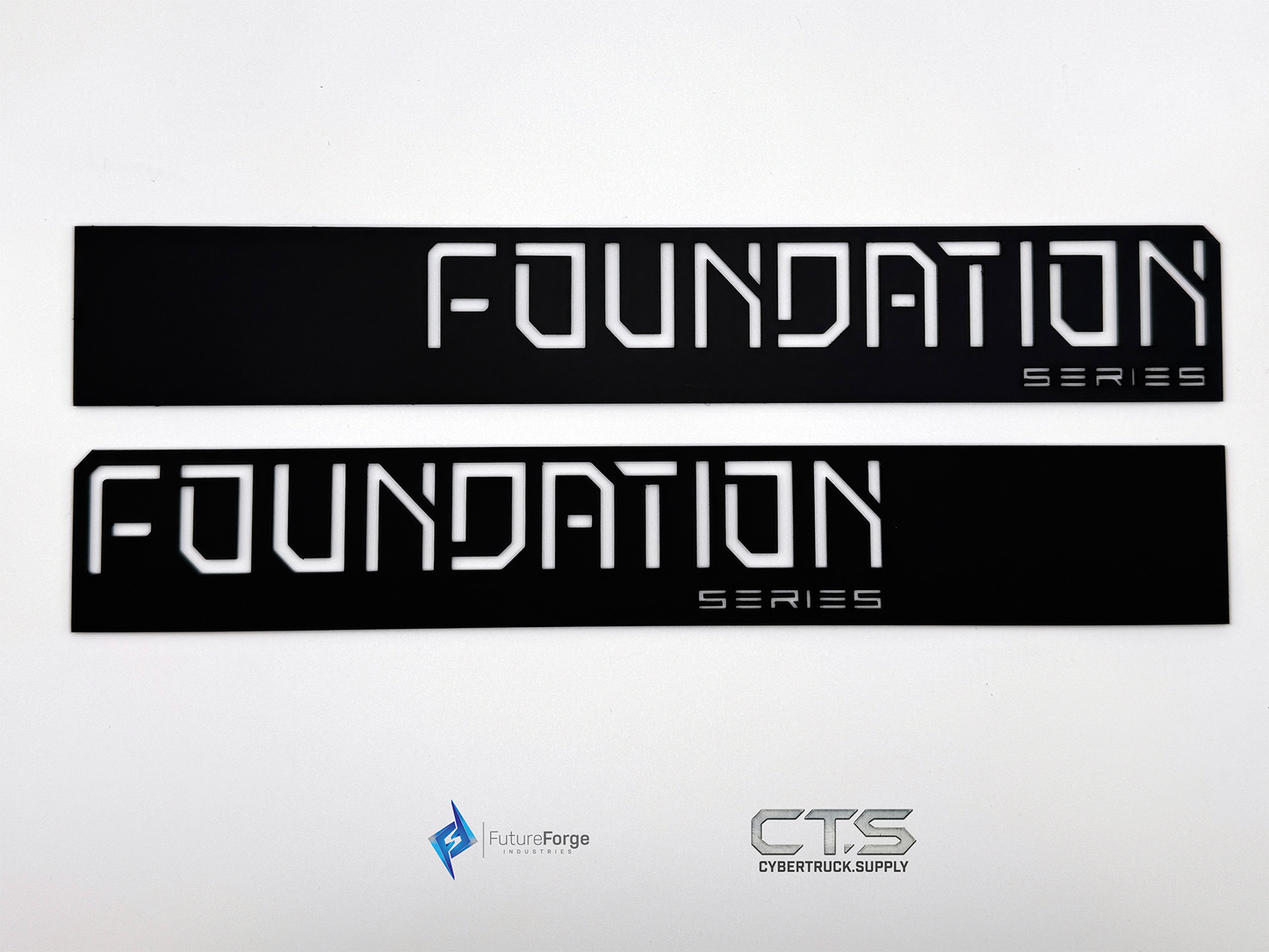 Black - All Metal - Stainless Steel Foundation Series Badges
