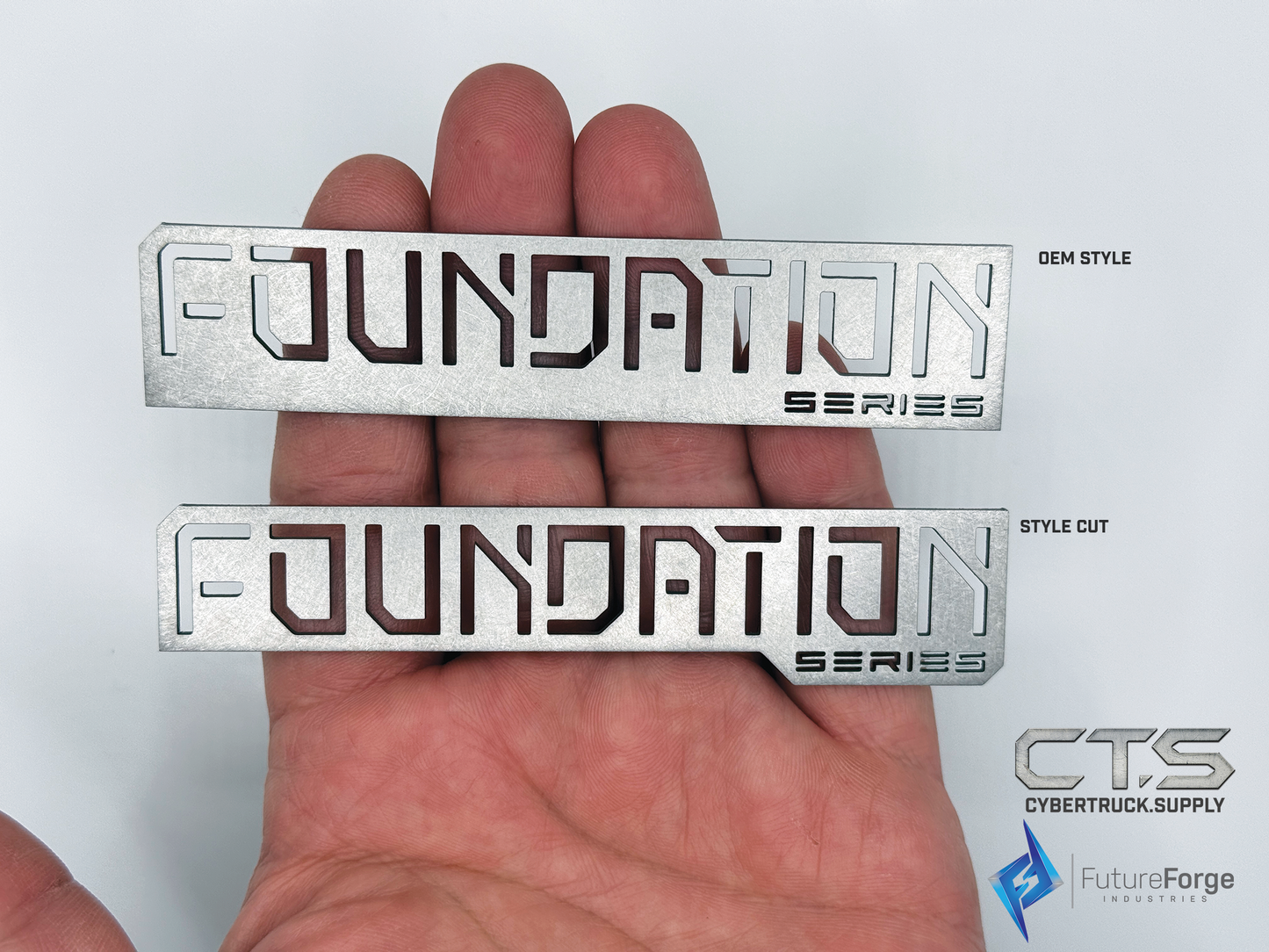 All Metal - Stainless Steel Foundation Series Badges